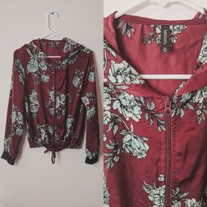 Floral Wind Breaker Jacket